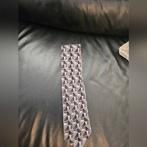 Portfolio studio grey and purple tie silk